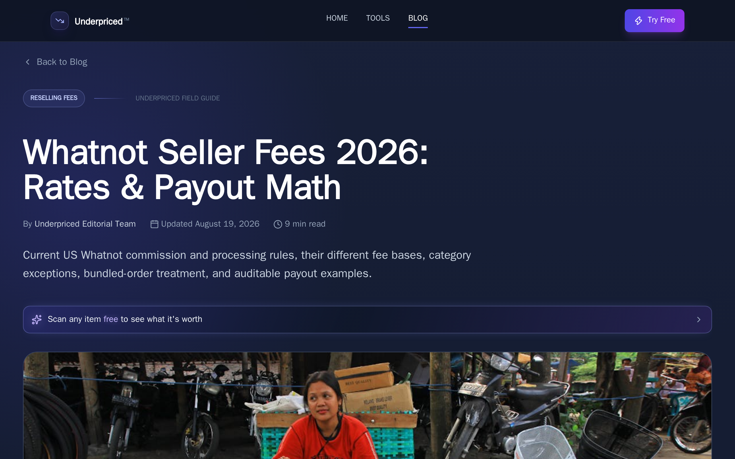 A 2026 breakdown of Whatnot's seller commission, processing fees, and payout math