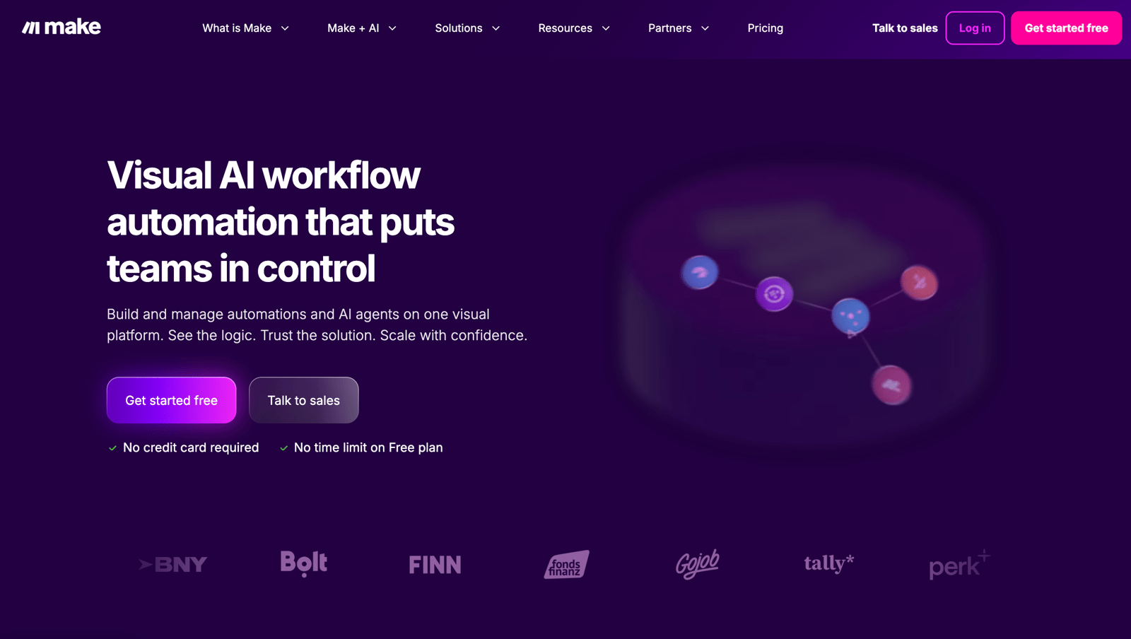 Make visual workflow automation platform with drag-and-drop scenario builder