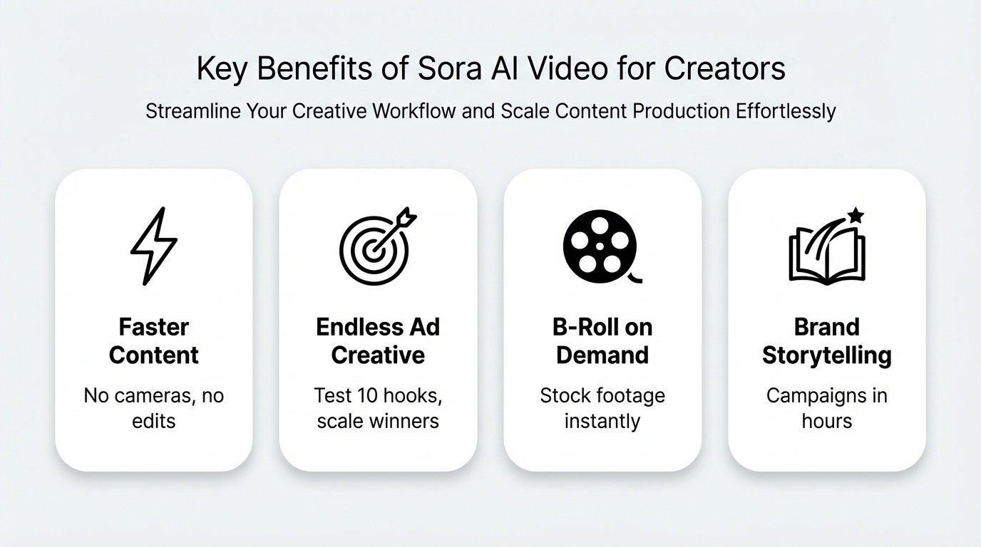 Sora benefits for creators
