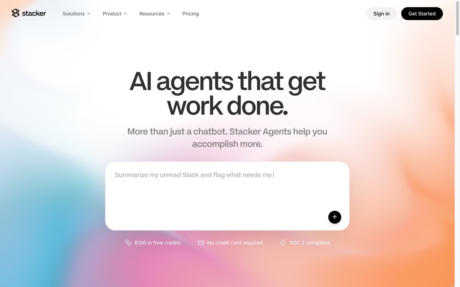 Stacker homepage: build customer and partner portals from your data