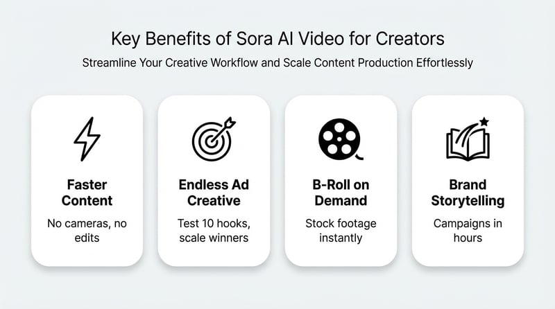 Sora benefits for creators